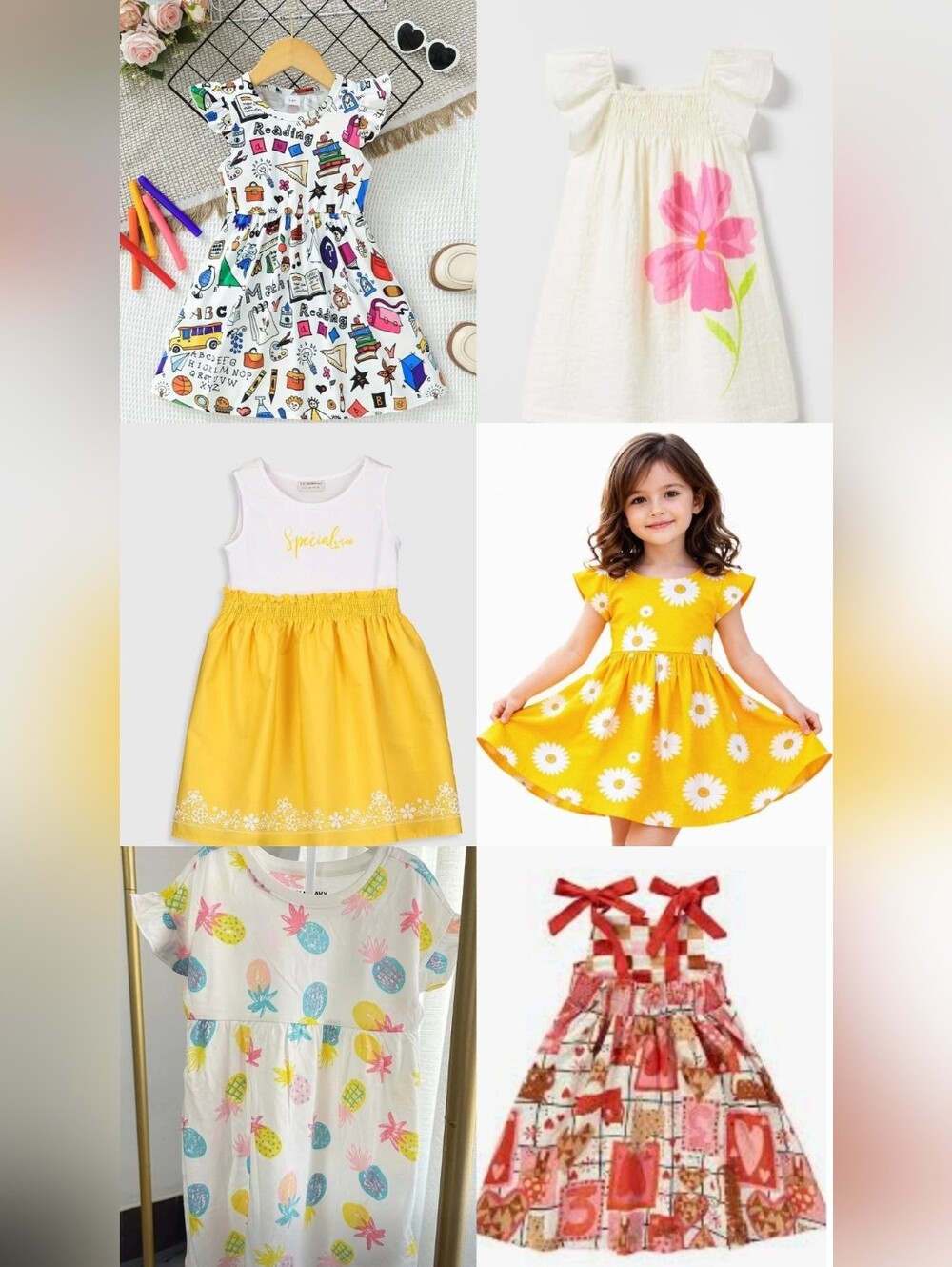 Girls' Mixed Summer Dress Bundle Size 4t To 6t